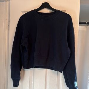 Lululemon Athletica Navy Cropped Sweatshirt